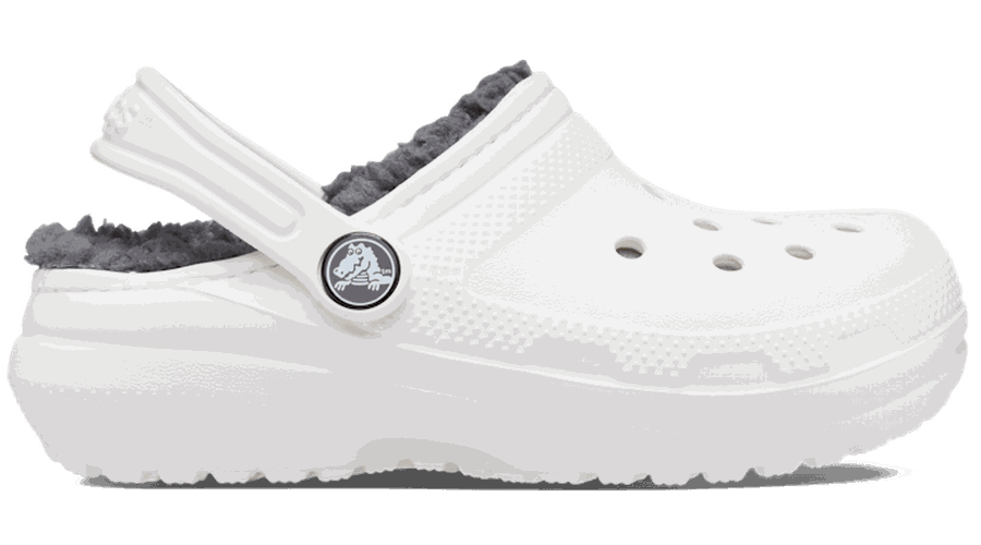 Toddler Classic Lined Sabots Enfants White / Grey 20 - Crocs - Modalova