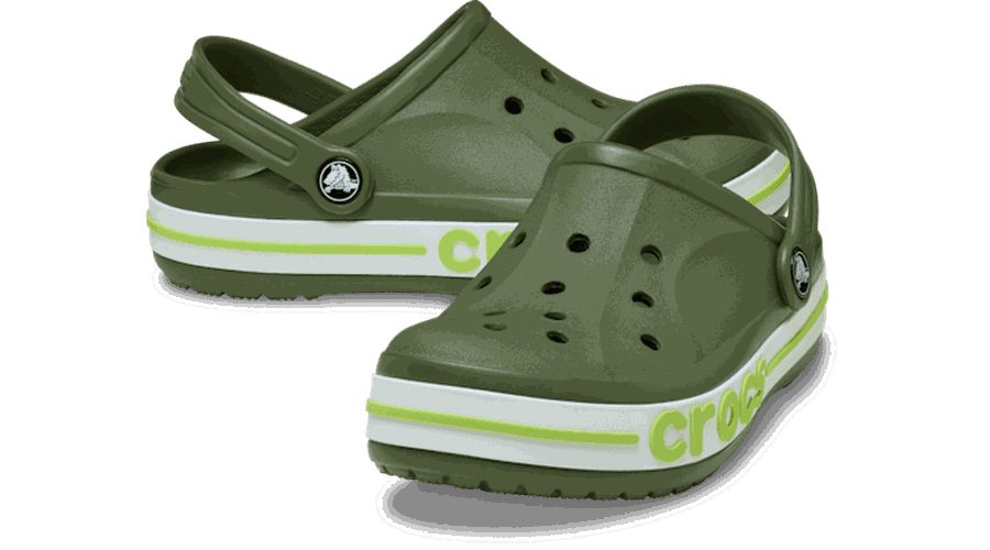 Bayaband Sabots Enfants Army Green/Lime Punch 29 - Crocs - Modalova