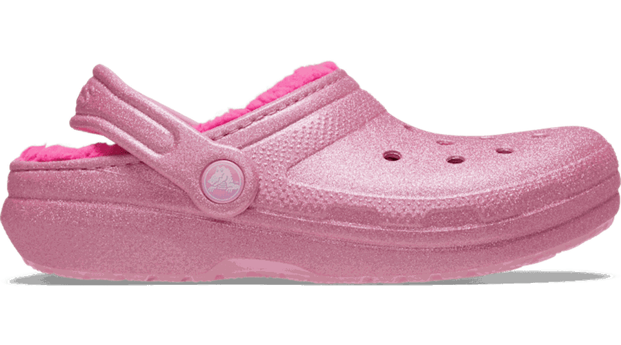 Toddler Classic Lined Glitter Sabots Enfants Pink Tweed 19 - Crocs - Modalova