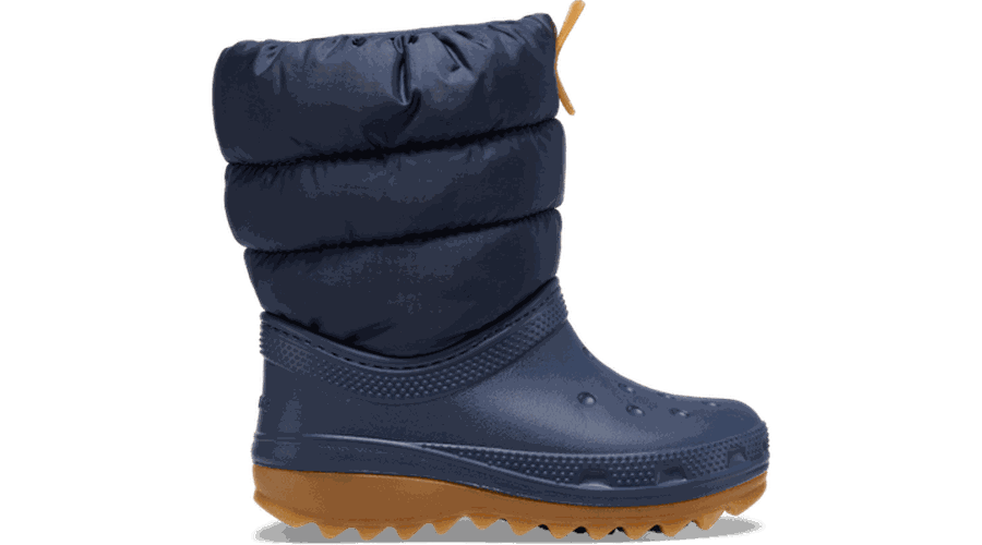 Classic Neo Puff Boot Bottes Enfants Navy / Gum 32 - Crocs - Modalova