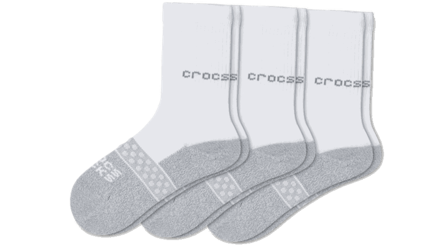 Crocs Socks Kid Crew Solid 3-Packs Chaussures Enfants S - Crocs FR Feed New - Modalova
