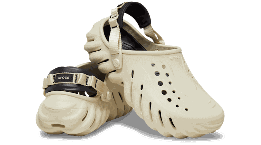 Echo Sabots Unisex Bone / Black 34 - Crocs - Modalova