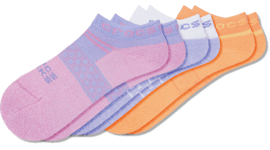 Socks Kid Low Girl Pool Party 3 Pack Chaussures Enfants Tropical/White S - Crocs - Modalova