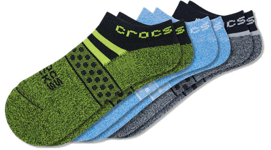Socks Kid Low Boy Pool Party 3 Pack Chaussures Enfants Blue / Green S - Crocs - Modalova