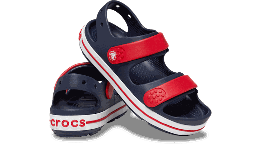 Toddler Crocband™ Cruiser Sandales Enfants Navy / Varsity Red 19 - Crocs - Modalova