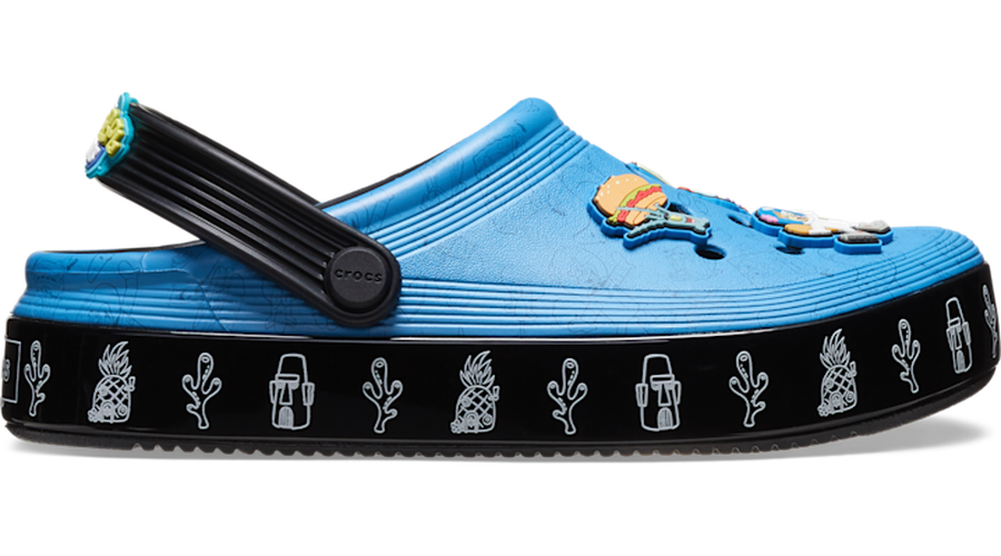 Crocs SpongeBob Off Court Sabots Enfants Black 28 - Crocs FR Feed New - Modalova