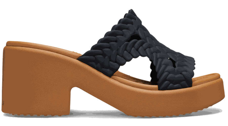 Brooklyn Woven Heel Sandales s Black 36 - Crocs - Modalova