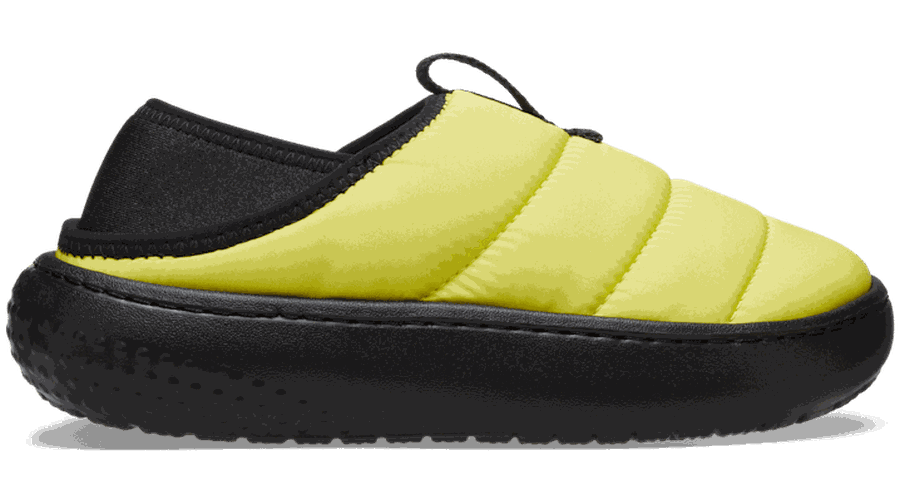 Classic Puff Moc Chaussures Enfants Cyber Yellow / Multi 28 - Crocs - Modalova