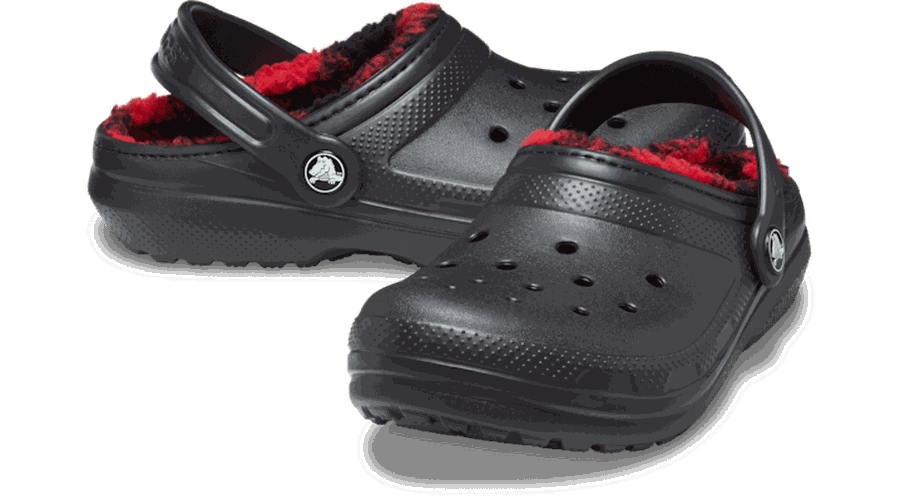 Classic Lined Buffalo Check Sabots Enfants Black 29 - Crocs - Modalova