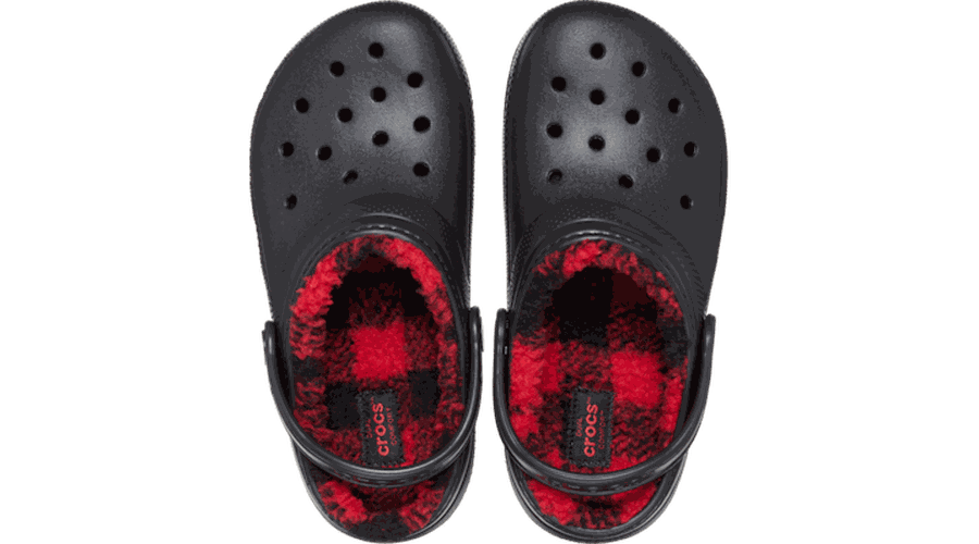 Toddler Classic Lined Buffalo Check Sabots Enfants Black 19 - Crocs - Modalova