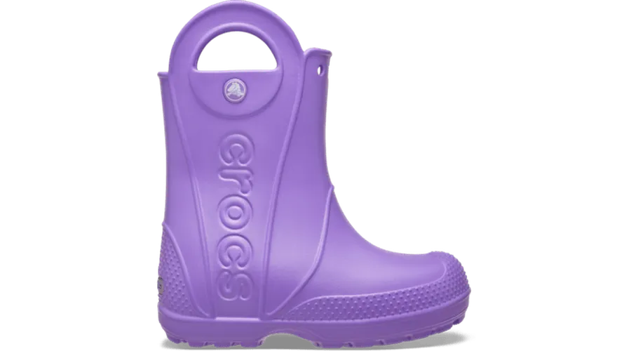Crocs Toddler Handle It Rain Boot Bottes Enfants Purple Pulse 19 - Crocs FR Feed New - Modalova