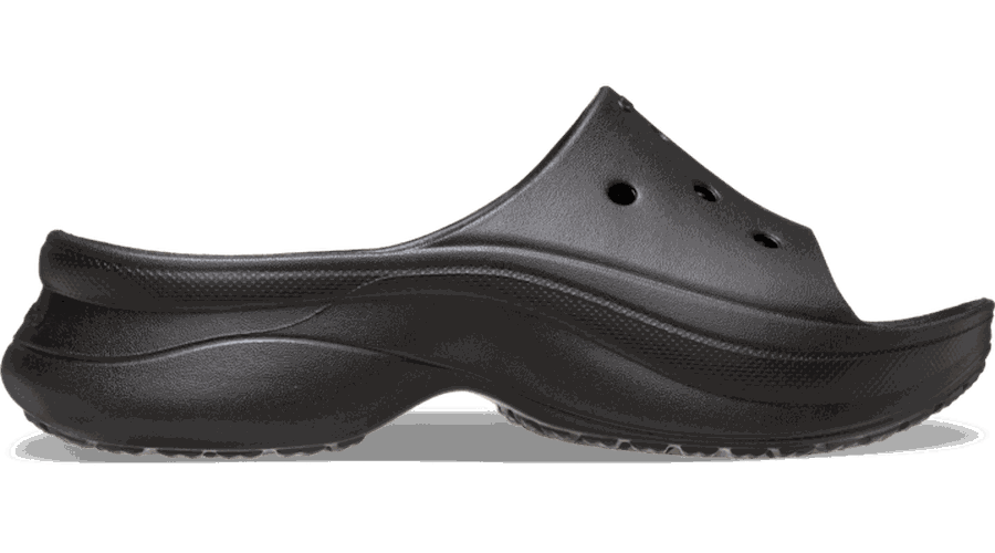 Crocs Bae Slides Femmes Black 33 - Crocs FR Feed New - Modalova