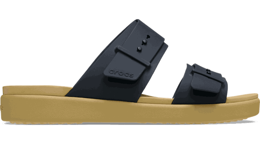 Crocs Brooklyn Buckle Low Low Sandales s Black / Tan 36 - Crocs FR Feed New - Modalova