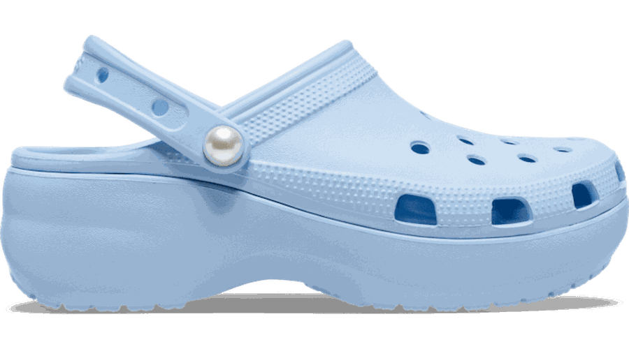 Crocs Classic Platform Pearl Sabots s Blue Calcite 34 - Crocs FR Feed New - Modalova