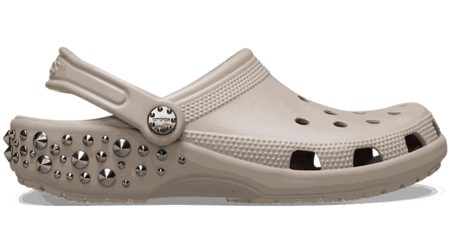 Classic Studded Sabots Unisex Taupe 33 - Crocs - Modalova
