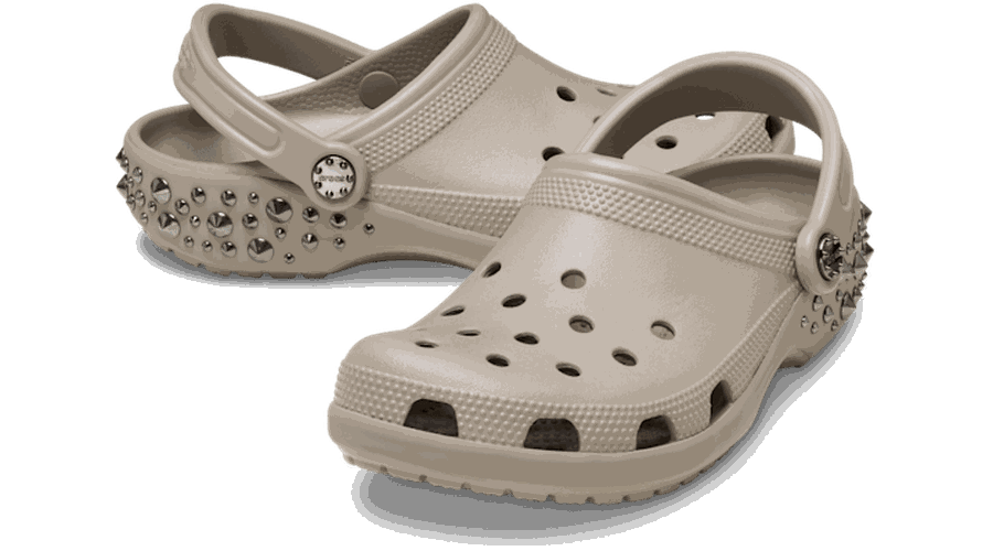 Classic Studded Sabots Unisex Taupe 33 - Crocs - Modalova