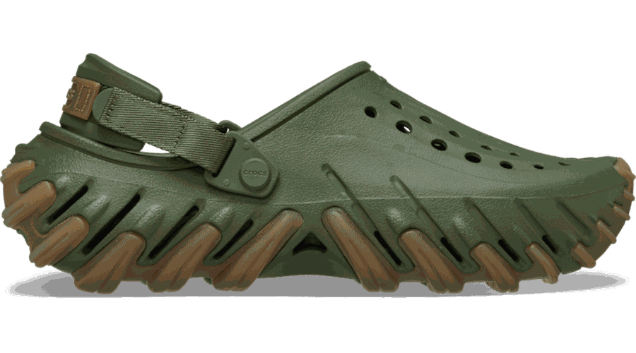 Crocs Echo Gum RO Sabots Unisex Army Green 37 - Crocs FR Feed New - Modalova