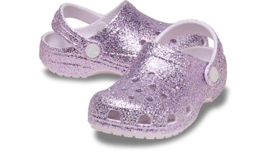 Toddler Classic Chunky Glitter Sabots Enfants Grape Ice 19 - Crocs - Modalova