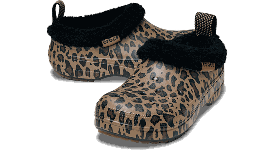 Classic Lined Graphic Shorty Chaussures Unisex Sepia/Leopard 42 - Crocs - Modalova