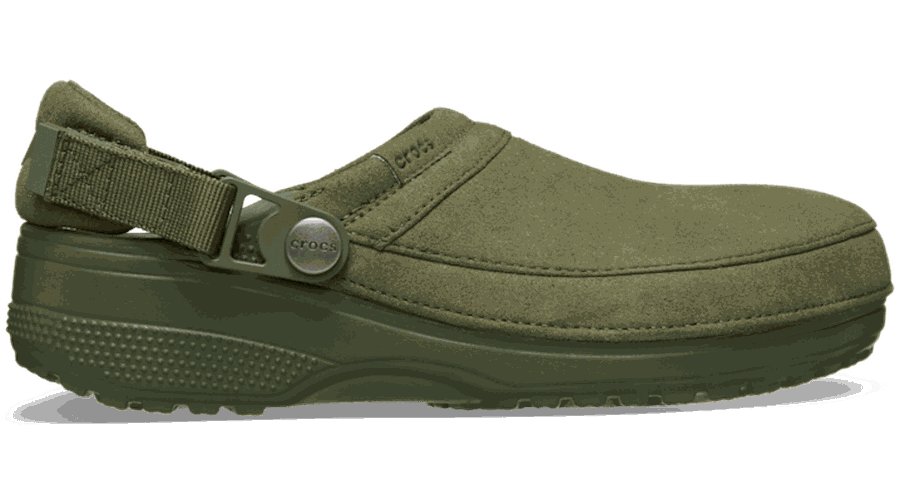 Crocs Classic Crafted Vegan Suede Sabots Unisex Army Green 33 - Crocs FR Feed New - Modalova