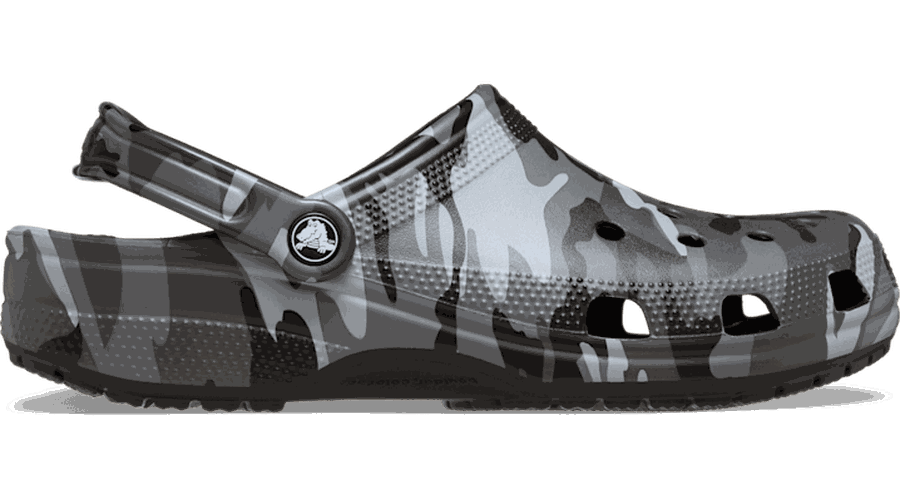 Classic Camouflage Sabots Unisex Black/Slate Grey 33 - Crocs - Modalova
