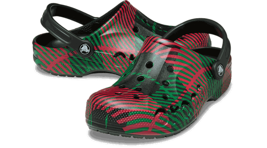 Baya Holiday Graphic Sabots Unisex Kelly Green 43 - Crocs - Modalova