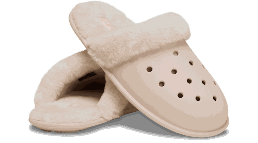 Classic Fuzz Scuff Babouche Unisex Quartz 42 - Crocs - Modalova