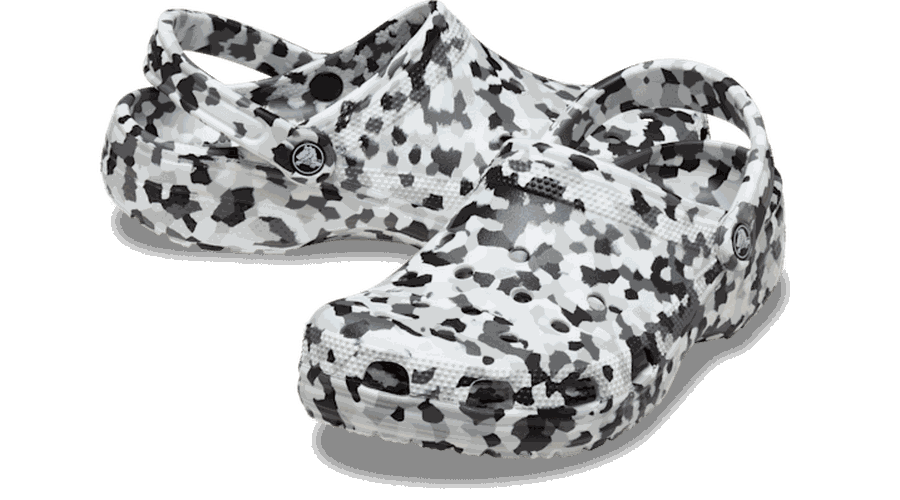 Classic Confetti Sabots Unisex Black / White 36 - Crocs - Modalova