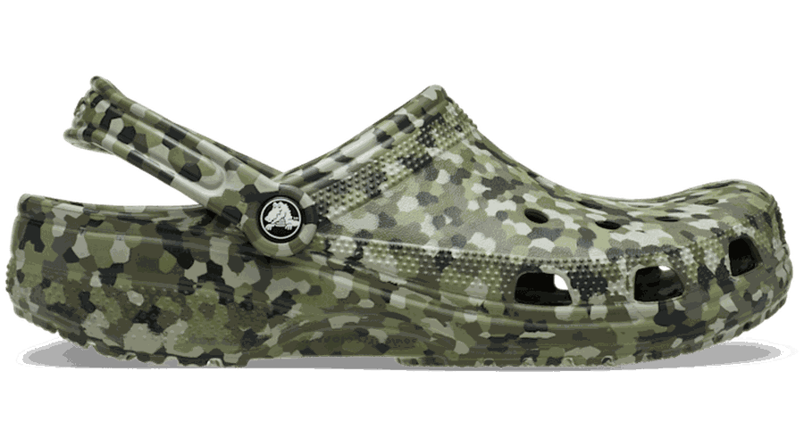Crocs Classic Confetti Sabots Unisex Army Green / Multi 36 - Crocs FR Feed New - Modalova