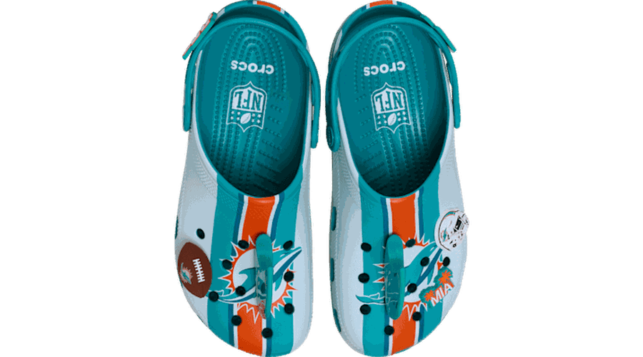 Crocs NFL Miami Dolphins Classic Sabots Unisex Multi 39 - Crocs FR Feed New - Modalova