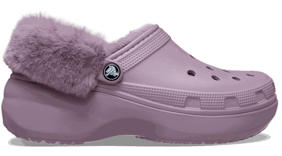 Classic Platform Fuzz Lined Sabots s Dusty Lilac 41 - Crocs - Modalova