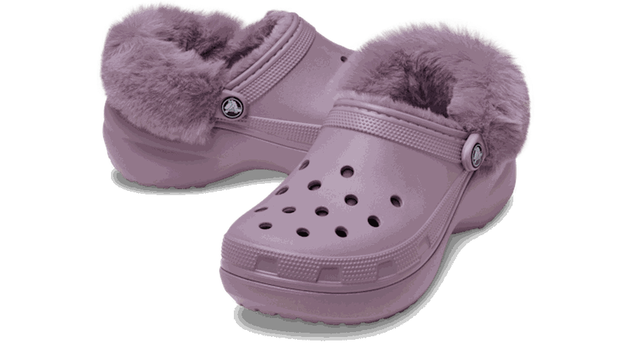 Classic Platform Fuzz Lined Sabots s Dusty Lilac 41 - Crocs - Modalova