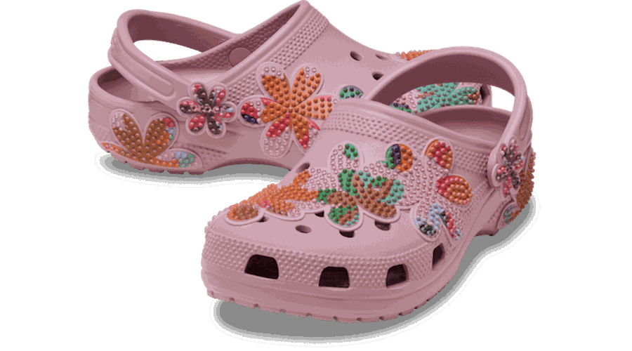 Classic Summer Beaded Sabots Unisex Mauve 34 - Crocs - Modalova