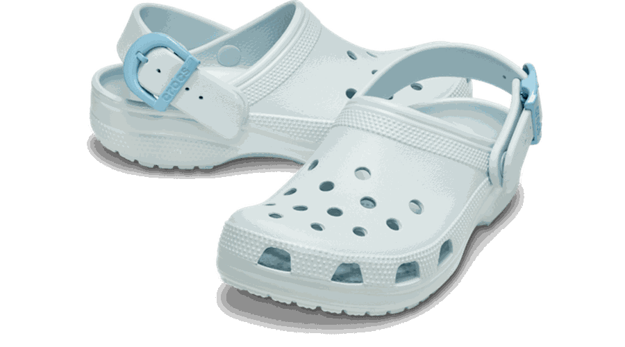 Classic Enamel Buckle Sabots Unisex Vapor Ice 36 - Crocs - Modalova