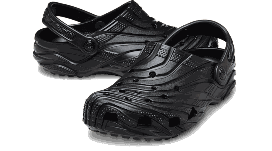 Classic Erosion Sabots Unisex Black 45 - Crocs - Modalova