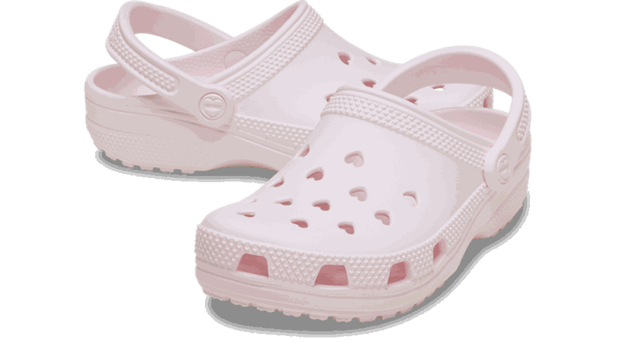 Classic Hearts Cut Out Sabots Unisex Bubble Ice 38 - Crocs - Modalova