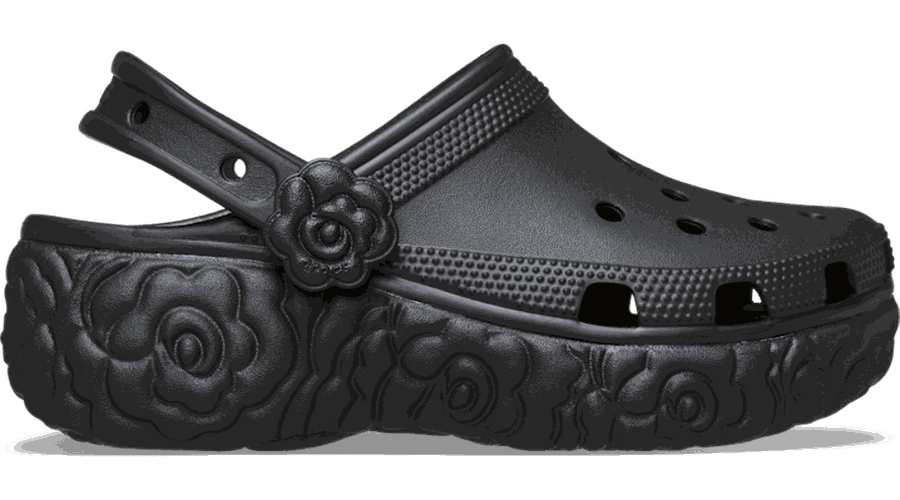 Classic Platform Bloom Sabots s Black 37 - Crocs - Modalova