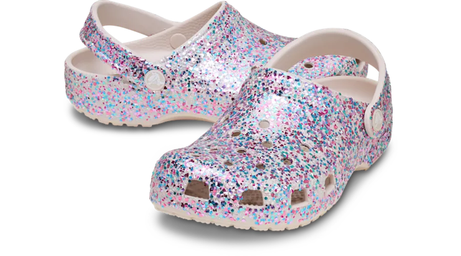 Classic Dazzle Glitter Sabots Enfants Cocoa Crème 28 - Crocs - Modalova