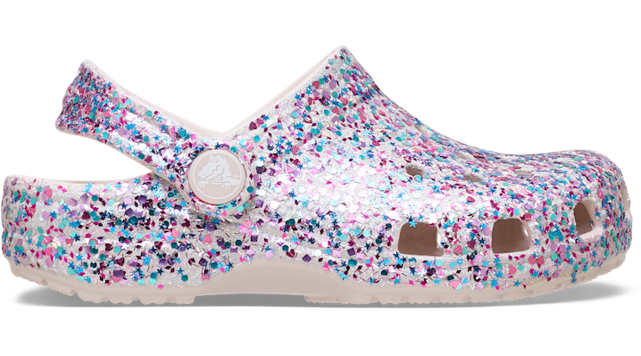 Crocs Toddler Classic Dazzle Glitter Sabots Enfants Cocoa Crème 19 - Crocs FR Feed New - Modalova