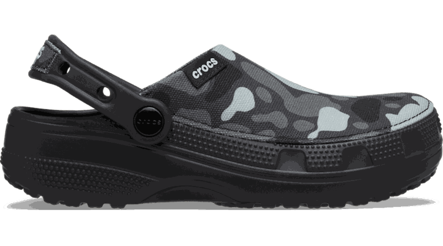 Crafted Camo Sabots Unisex Black 33 - Crocs - Modalova