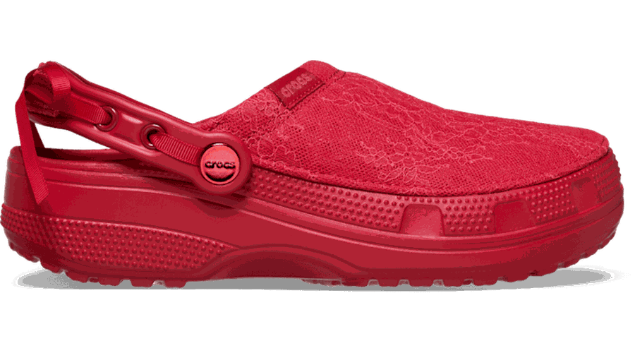 Crafted Lace Sabots Unisex Court Red 34 - Crocs - Modalova