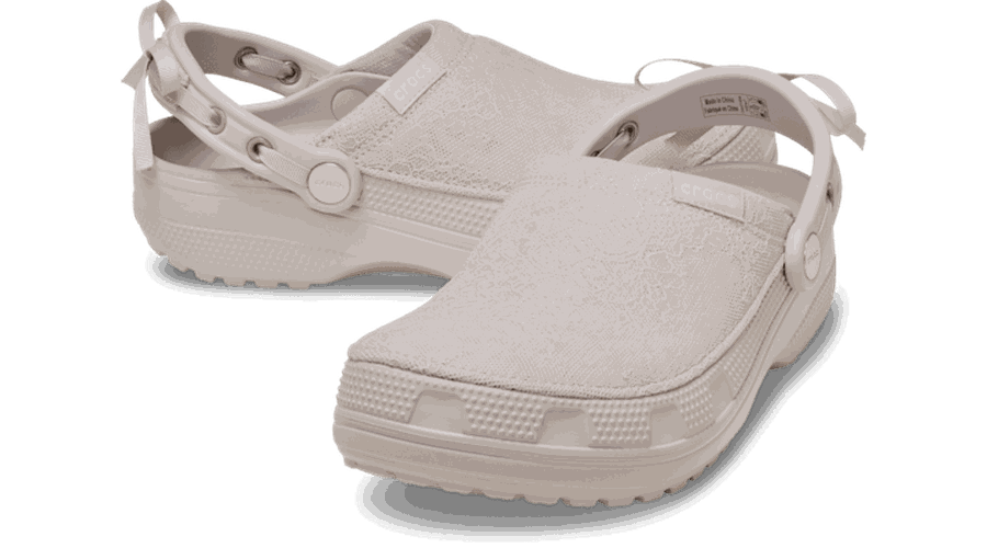 Crafted Lace Sabots Unisex Cocoa Crème 42 - Crocs - Modalova