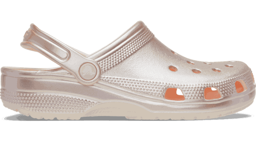 Crocs Classic Tinted Metallic Sabots Enfants Peach Ice 28 - Crocs FR Feed New - Modalova