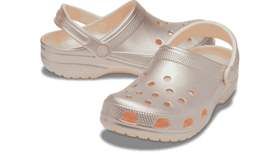 Classic Tinted Metallic Sabots Enfants Peach Ice 28 - Crocs - Modalova