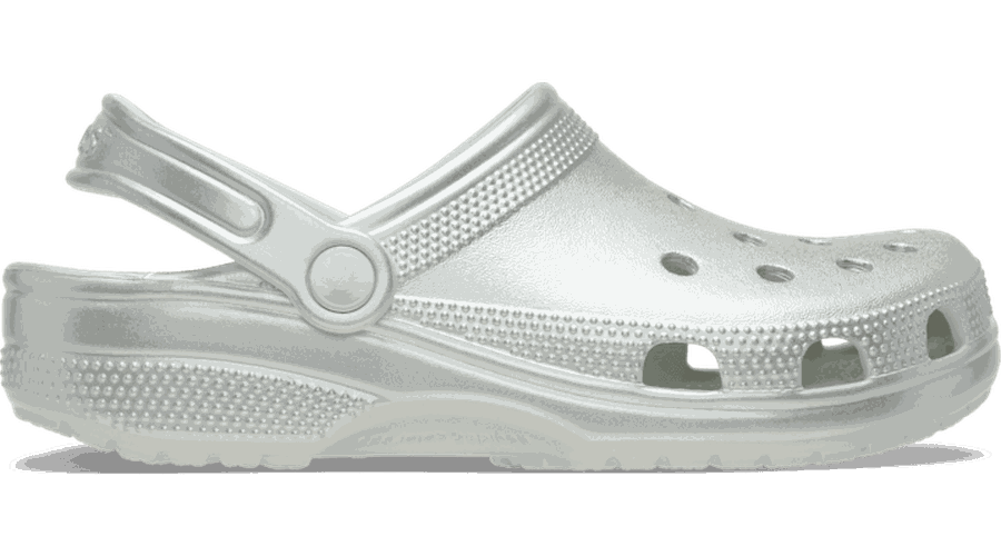 Classic Tinted Metallic Sabots Enfants Silver 28 - Crocs - Modalova