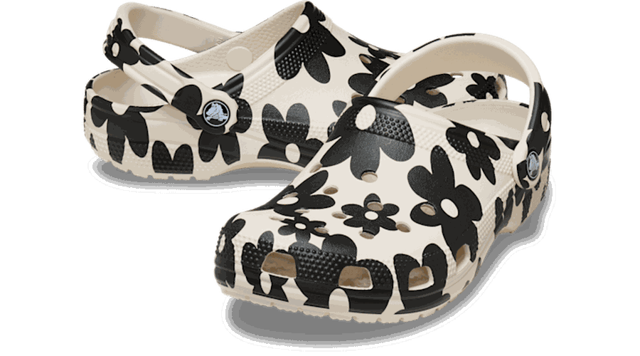 Classic Pop Petals Sabots Unisex Summit White/Multi 33 - Crocs - Modalova