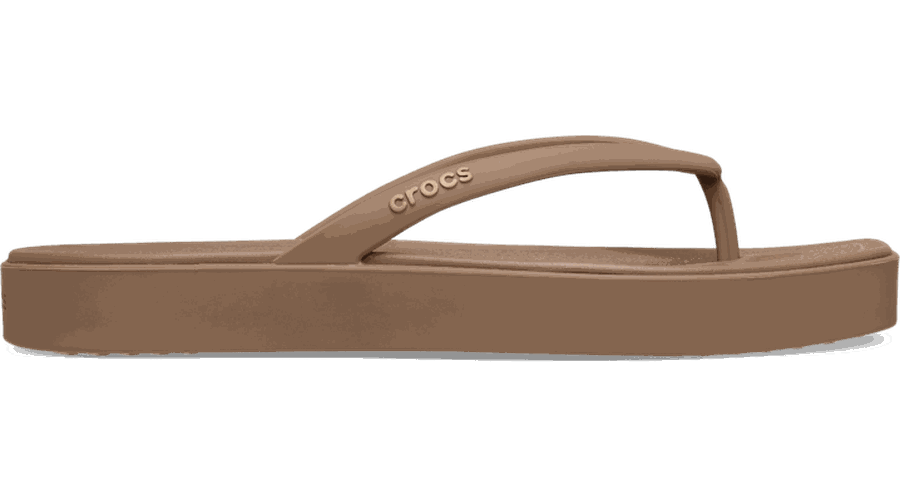 Crocs Miami Square form Tongs s Milk Chocolate 41 - Crocs FR Feed New - Modalova