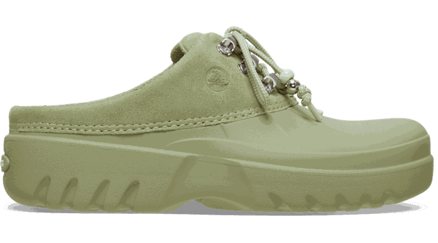 Axle Suede Mule Sabots s Tac Green 34 - Crocs - Modalova