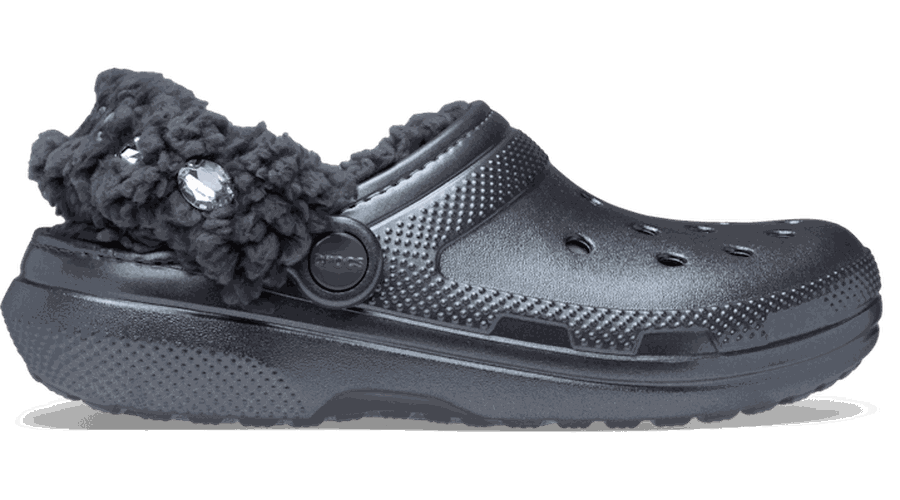 Classic Fleece Lined Metallic Gems Sabots Unisex Carbon 43 - Crocs - Modalova