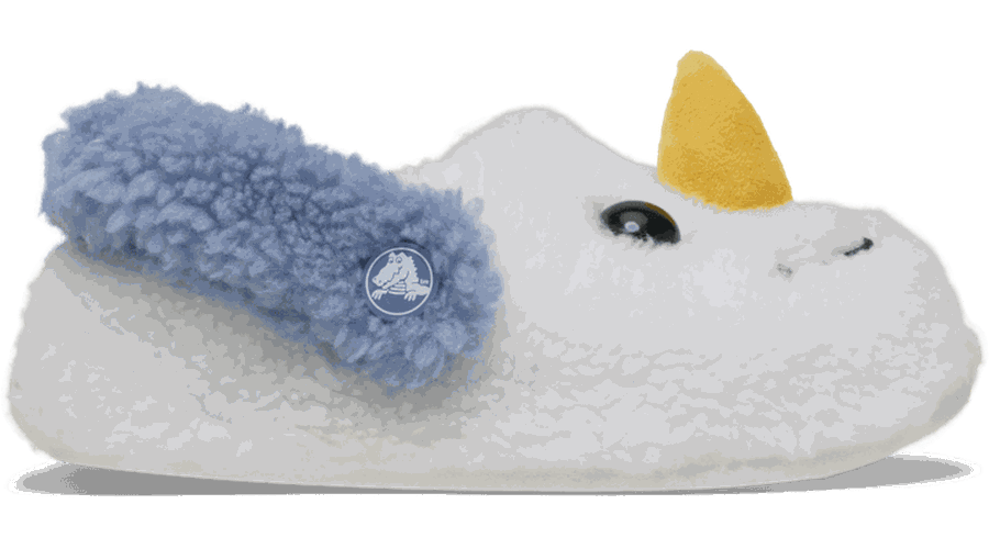 Toddlers Classic Cozzzy Snowman Slipper Babouche Enfants Snow White/Astro Blue 27 - Crocs - Modalova